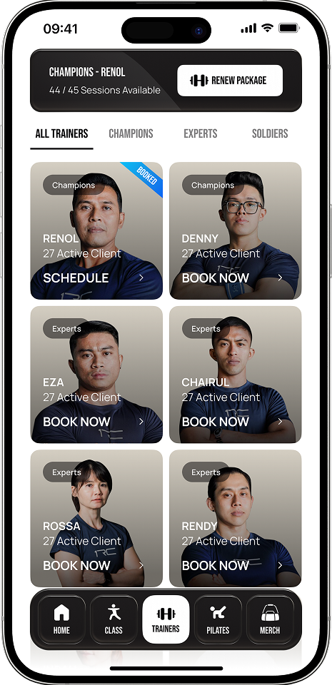 One Royal Club mockup screen 3