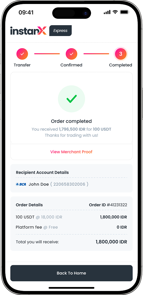 InstanX mockup screen 6