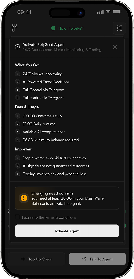 PolyGent mockup screen 2
